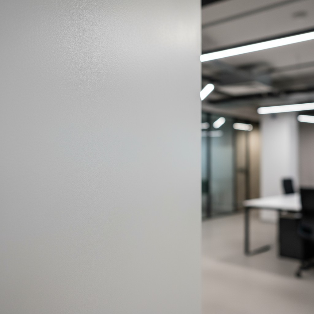 Bir ofis odasındaki boş bir duvar alanıdır. Office workplace with a blank wall, slightly askew as if viewed from an unexpe...